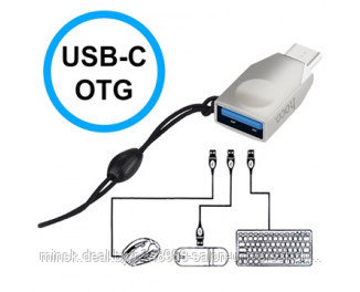 Адаптер-переходник Hoco UA9 Type-C to USB 3.0 OTG, фото 2