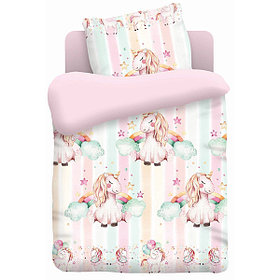 Детское постельное белье в кроватку «Непоседа» Единорожки розовый 477213 (Детский)