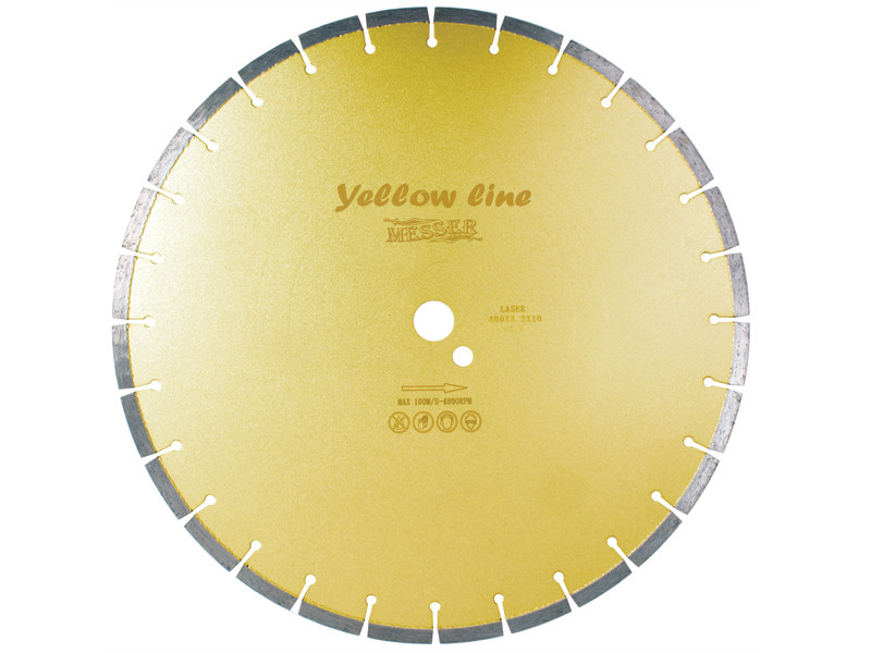 Алмазный сегментный диск MESSER YELLOW LINE BETON сухой, 350D-2.8T-10W-25.4 Д.О. - фото 1 - id-p89613709