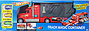 Фура, автовоз HOT WHEELS, грузовик с машинками 3 шт., игровой набор, игровой гараж HW-101(аналог), фото 2