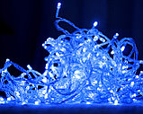 Новогодние  гирлянды светодиодные прозрачный провод 100-500 лампочек, фото 4