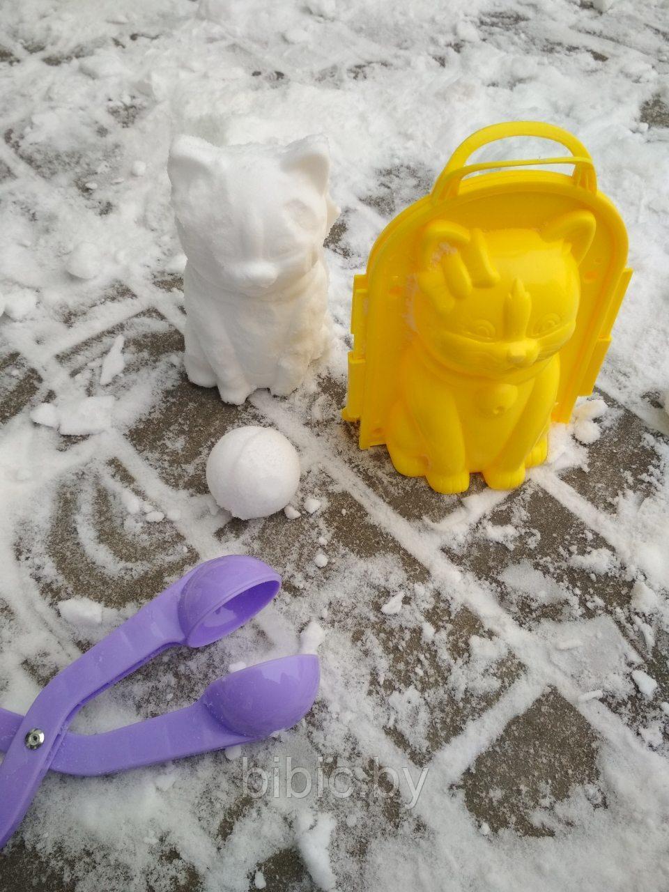Детская игрушка Снежколеп для снега и песка.Форма снеголеп для лепки снега (киска, мишка, снеговик и пингвин) Пингвин - фото 2 - id-p89627431