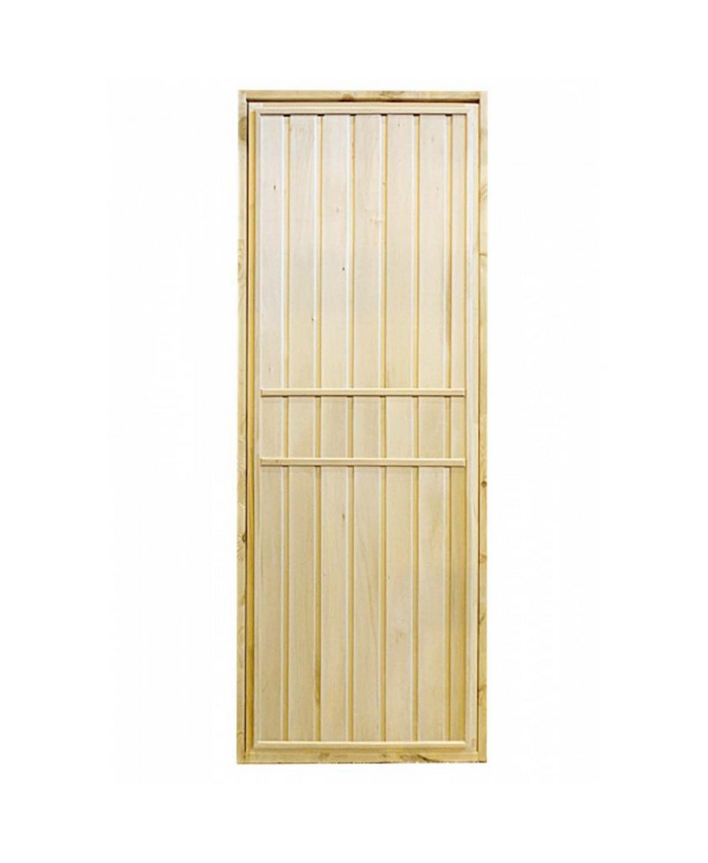 Дверь для бани деревянная глухая 1900х700мм - фото 1 - id-p89638920