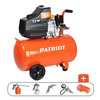 Компрессор PATRIOT EURO 50-260K + набор пневмоинструмента KIT 5В (260 л/мин, 50 л)