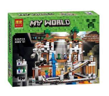 Конструктор Bela 10179 аналог LEGO Minecraft Шахта, 926 деталей s