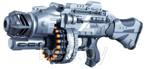 7051 Автомат, Бластер + 40 пуль Blaze Storm детское оружие, с прицелом, мягкие пули, типа Nerf (Нерф) - фото 4 - id-p89650430