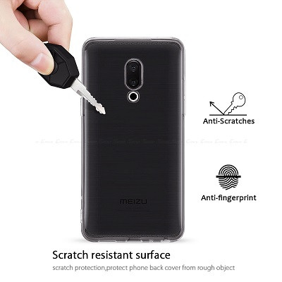 Силиконовый чехол Becolor TPU Case 0.6mm прозрачный для Meizu 16 Plus - фото 2 - id-p89658239