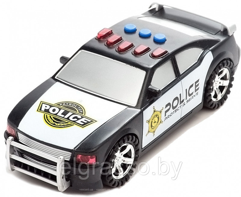 Полицейская машина (мигалки, сирена, звук мотора), Big motors