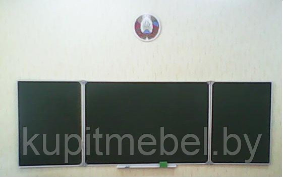 Доска учебная аудиторная (трехэлементные), школьные доски - фото 1 - id-p4369320