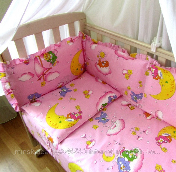 Бампер защита в детскую кроватку. "Нежность" - фото 4 - id-p89711207