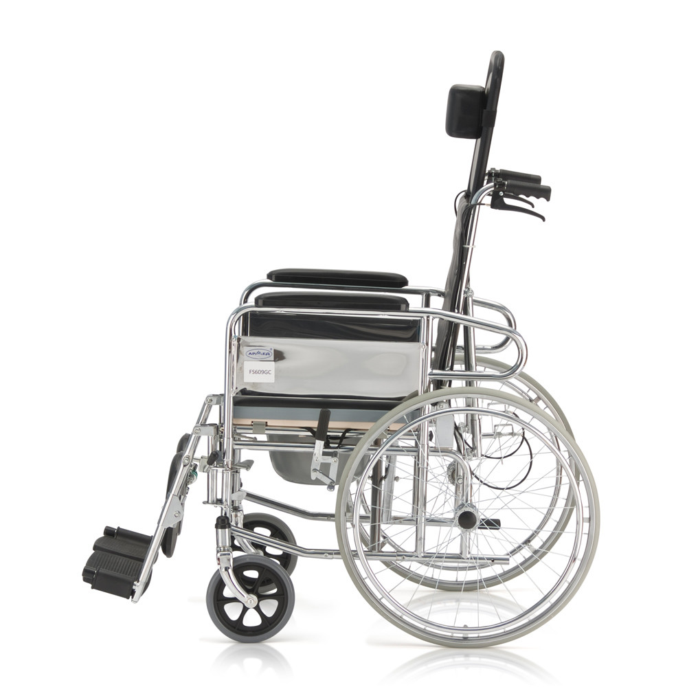Кресло-коляска для инвалидов Армед FS609GC с санитарным оснащением - фото 2 - id-p89731313