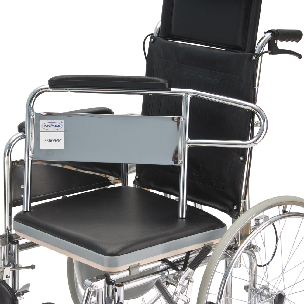 Кресло-коляска для инвалидов Армед FS609GC с санитарным оснащением - фото 6 - id-p89731313