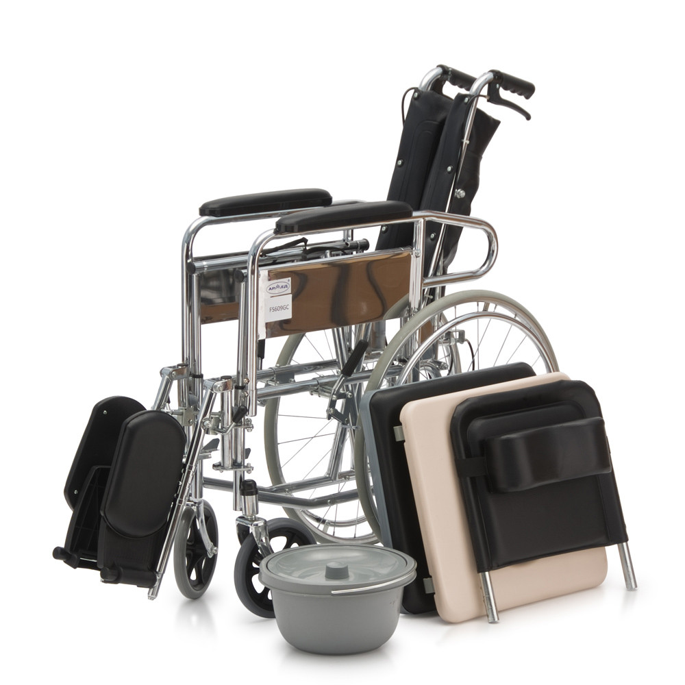 Кресло-коляска для инвалидов Армед FS609GC с санитарным оснащением - фото 9 - id-p89731313