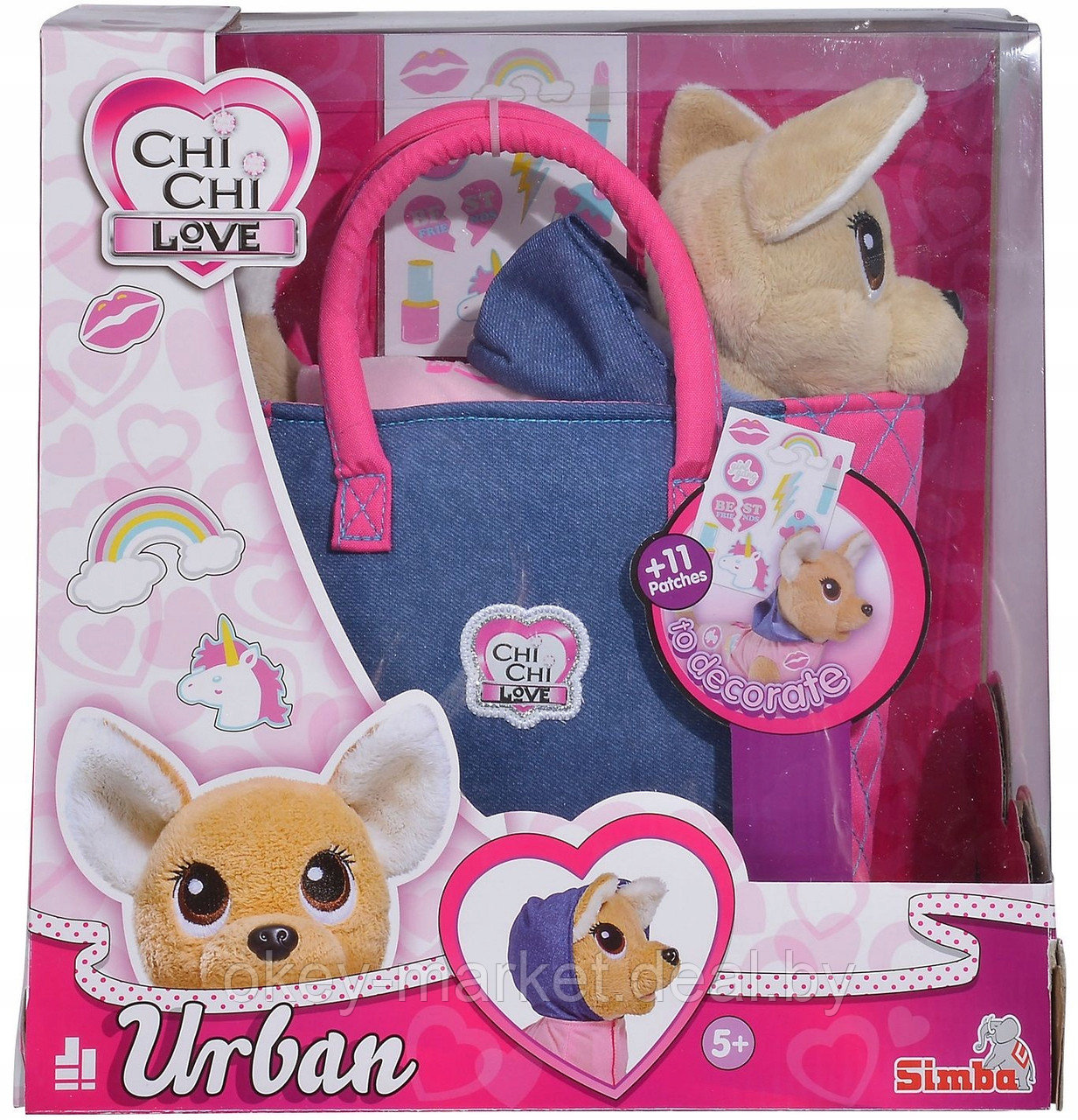 Мягкая игрушка Simba Chi-Chi love Городская мода, с сумочкой, 20 см - фото 6 - id-p89739554