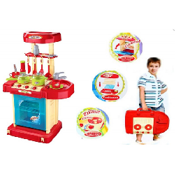 Детский игровой кухонный набор кухня 08-56А (с звуковыми и световыми эффектами) - фото 1 - id-p89750388