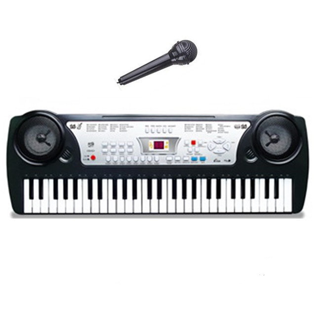 Синтезатор детский с микрофоном 54 клавиши RU5491-A - фото 1 - id-p89765499
