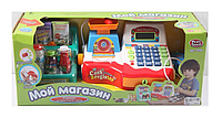 Детская касса с калькулятором, выдает чек " Мой магазин" Joy Toy 7256