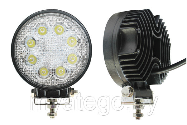 Фонарь заднего хода LED 10-30V, 24W (D=110ММ, 8LED) - фото 1 - id-p89780461