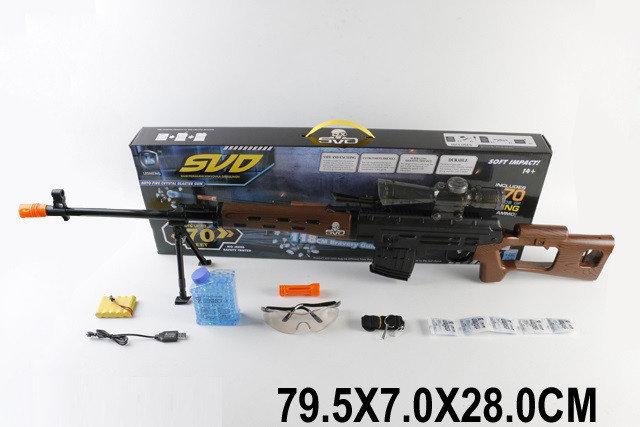 Детская снайперская винтовка СВД стреляет гелиевыми шариками на аккумуляторе LS02-A - фото 1 - id-p89780510