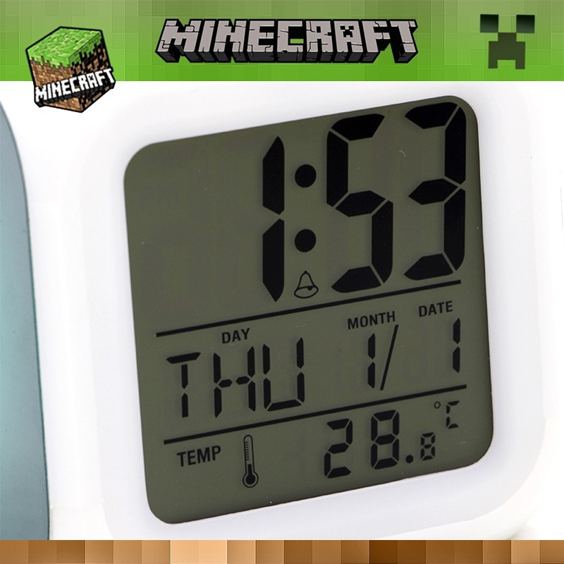 Часы настольные пиксельные "Алмаз!" (Minecraft Diamond!), с подсветкой - фото 4 - id-p77702134