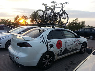 Багажник Атлант для Mitsubishi Lancer, седан/хэтчбек 2007-… аэродуги