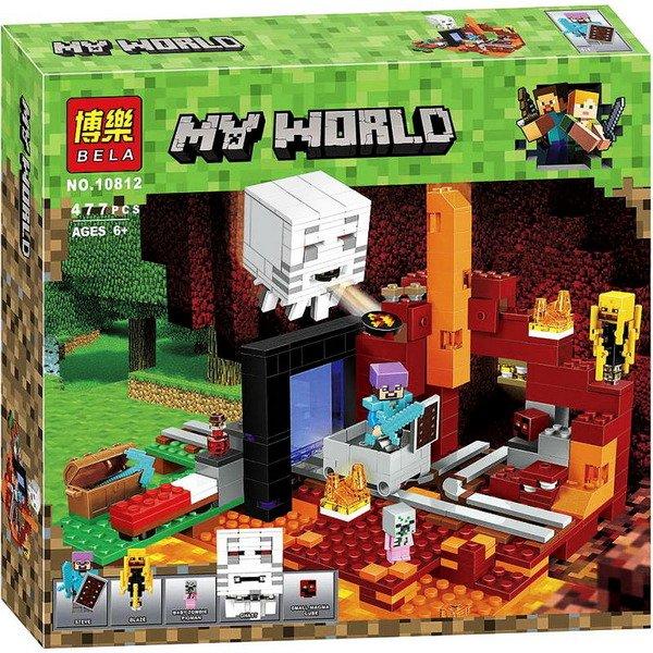 Конструктор Майнкрафт Портал в подземелье 10812, 560 дет., аналог Лего Minecraft 21143 в - фото 1 - id-p89962757