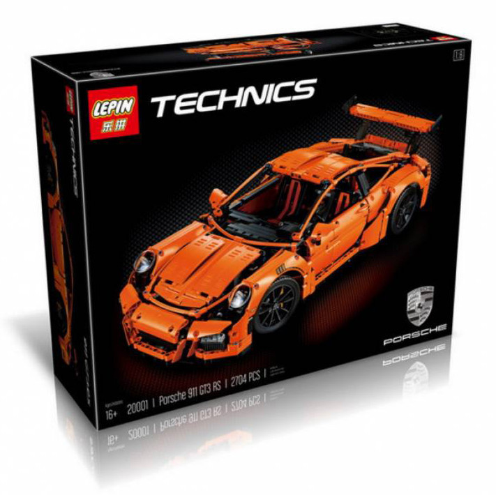 Конструктор DECOOL 3368A Porsche 911 GT3 RS, аналог Lego 42056 (ОРАНЖЕВЫЙ)