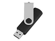 USB/micro USB-флешка 2.0 на 16 Гб Квебек OTG, черный, фото 2