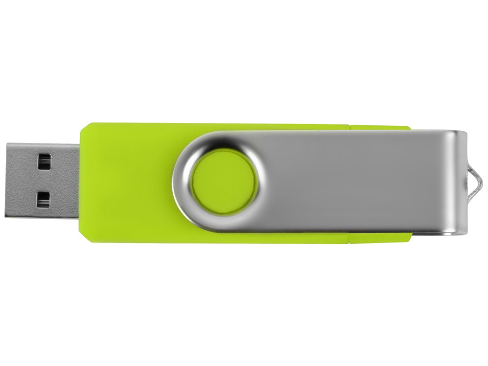 USB/micro USB-флешка 2.0 на 16 Гб Квебек OTG, зеленое яблоко - фото 5 - id-p89973660