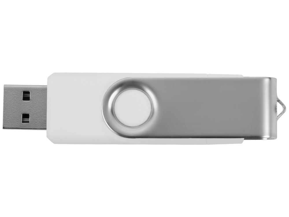 USB/micro USB-флешка 2.0 на 16 Гб Квебек OTG, белый - фото 5 - id-p89973662