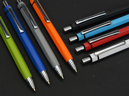 Ручка шариковая шестигранная UMA Six, синий, фото 2