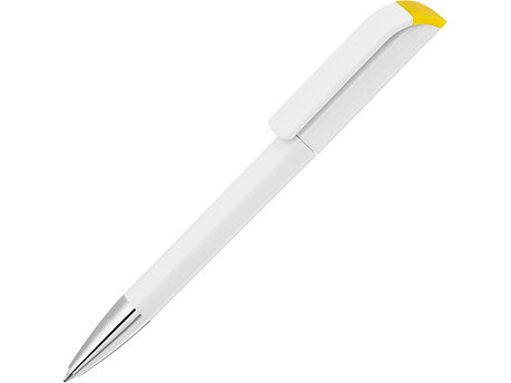 Ручка шариковая UMA EFFECT SI, белый/желтый, фото 2