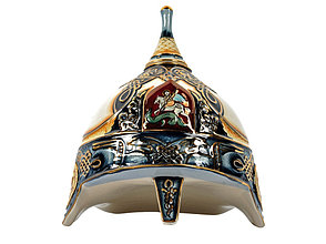 Штоф Шлем (цветной с золотом), 3л, фото 2