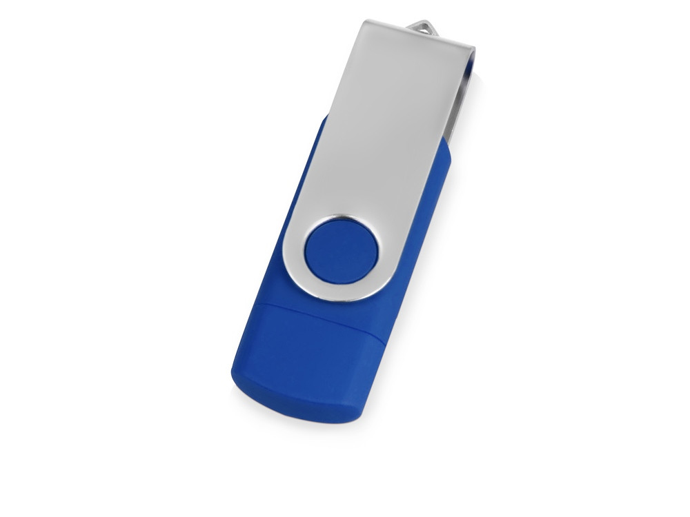 USB3.0/USB Type-C флешка на 16 Гб Квебек C, синий - фото 3 - id-p89974025