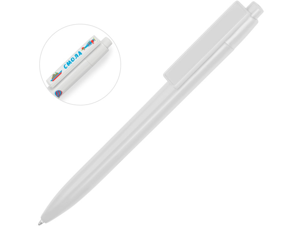 Ручка пластиковая шариковая Mastic под полимерную наклейку, белый - фото 1 - id-p89974026