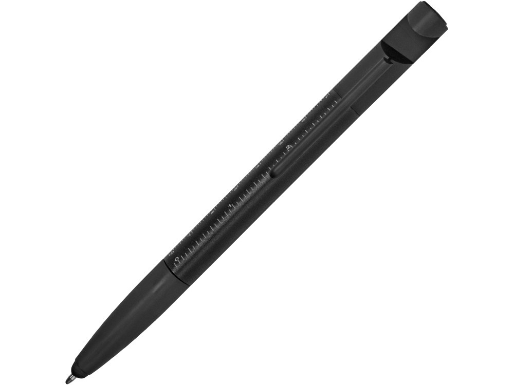 Ручка-стилус металлическая шариковая многофункциональная (6 функций) Multy, черный - фото 2 - id-p89974102