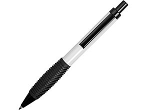 Ручка металлическая шариковая Bazooka, белый/черный, фото 2