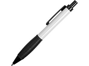 Ручка металлическая шариковая Bazooka, белый/черный, фото 2