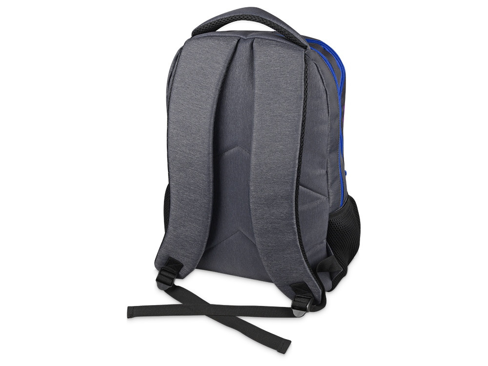 Рюкзак Metropolitan, серый с синей молнией - фото 2 - id-p89974198