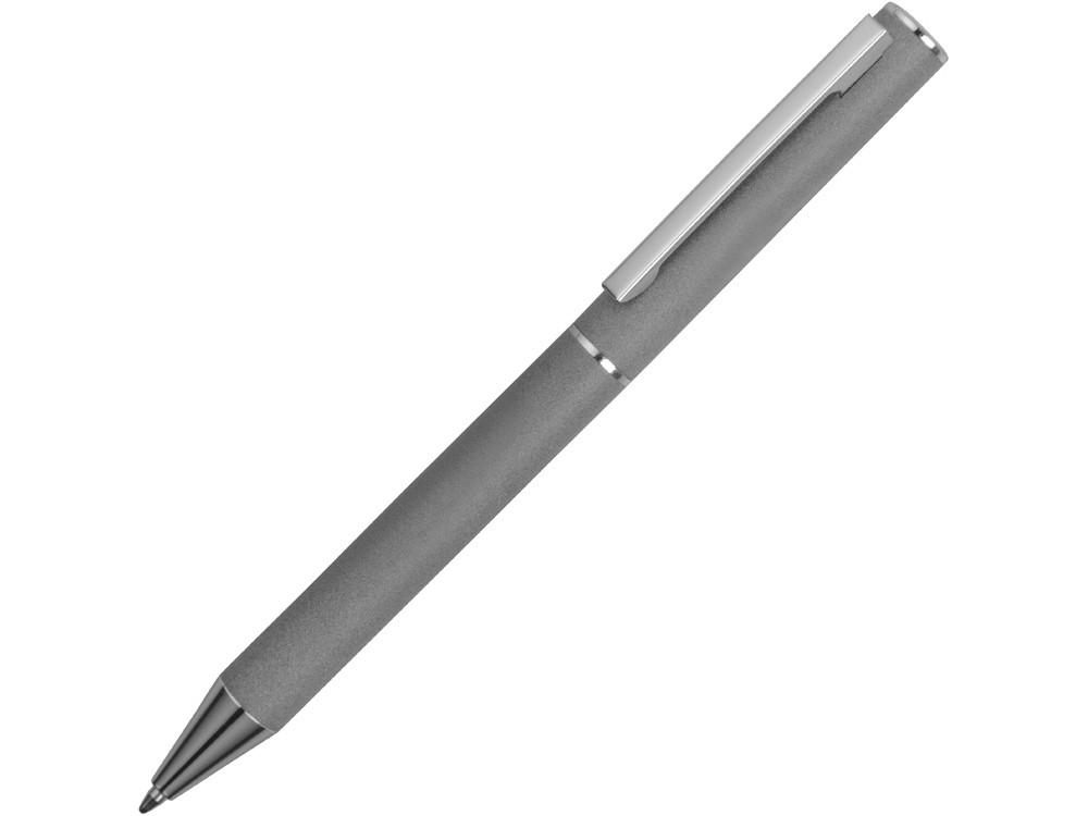Ручка металлическая soft-touch шариковая Stone, серый/серебристый - фото 1 - id-p89974239