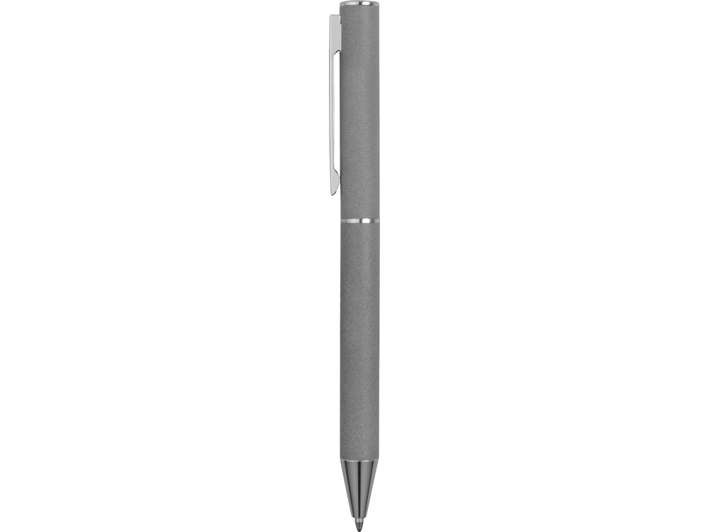 Ручка металлическая soft-touch шариковая Stone, серый/серебристый - фото 3 - id-p89974239