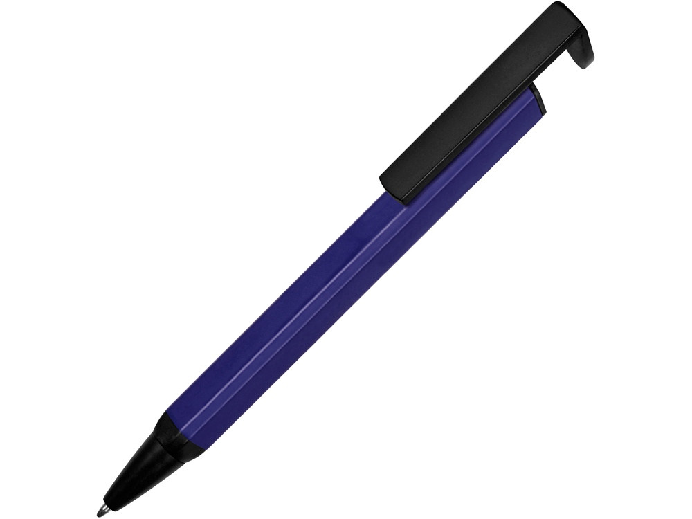 Ручка-подставка металлическая, Кипер Q, синий/черный - фото 1 - id-p89974246
