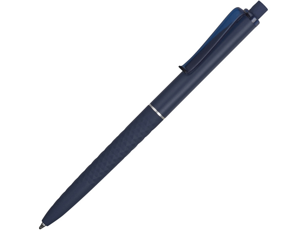 Ручка пластиковая soft-touch шариковая Plane, темно-синий - фото 1 - id-p89974255