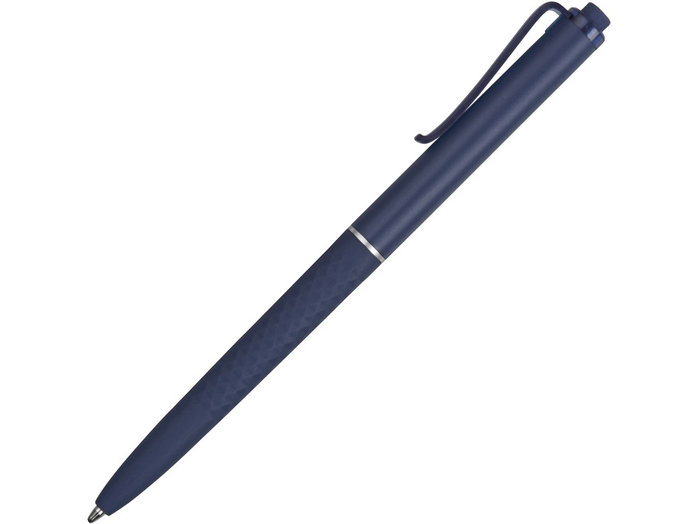 Ручка пластиковая soft-touch шариковая Plane, темно-синий - фото 3 - id-p89974255