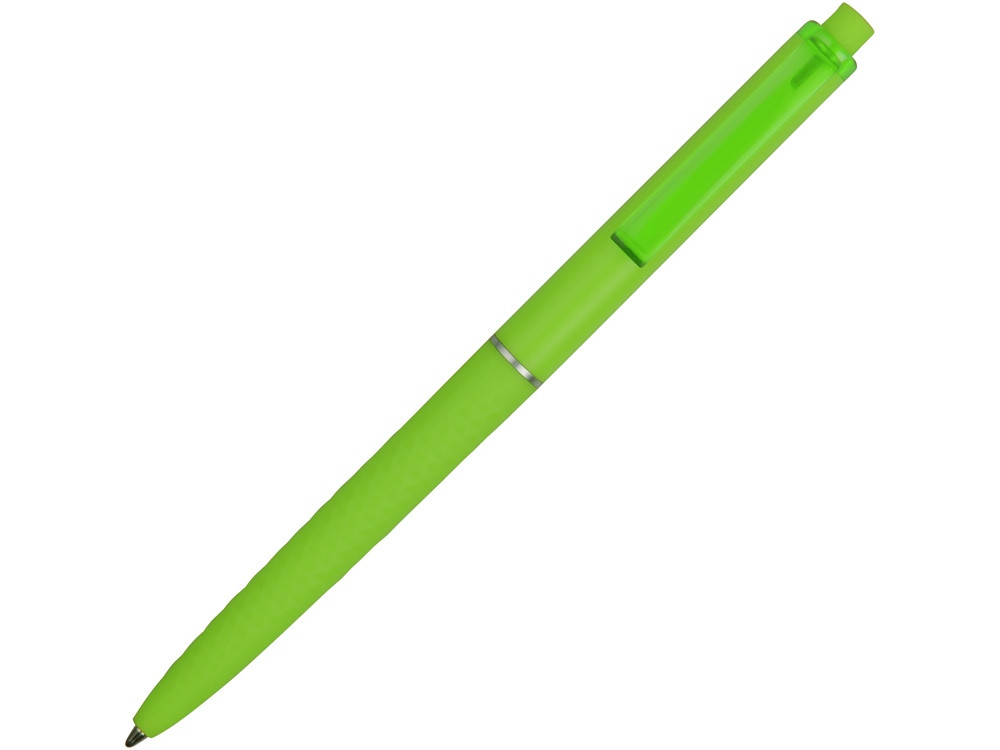 Ручка пластиковая soft-touch шариковая Plane, зеленое яблоко - фото 2 - id-p89974256