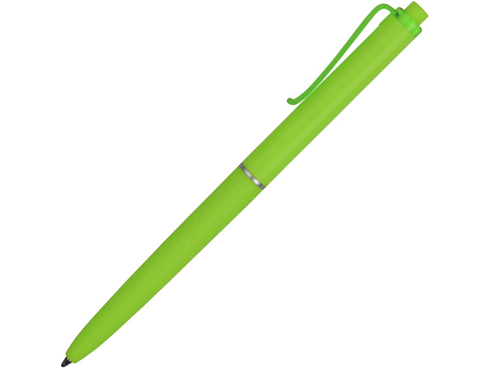 Ручка пластиковая soft-touch шариковая Plane, зеленое яблоко - фото 3 - id-p89974256
