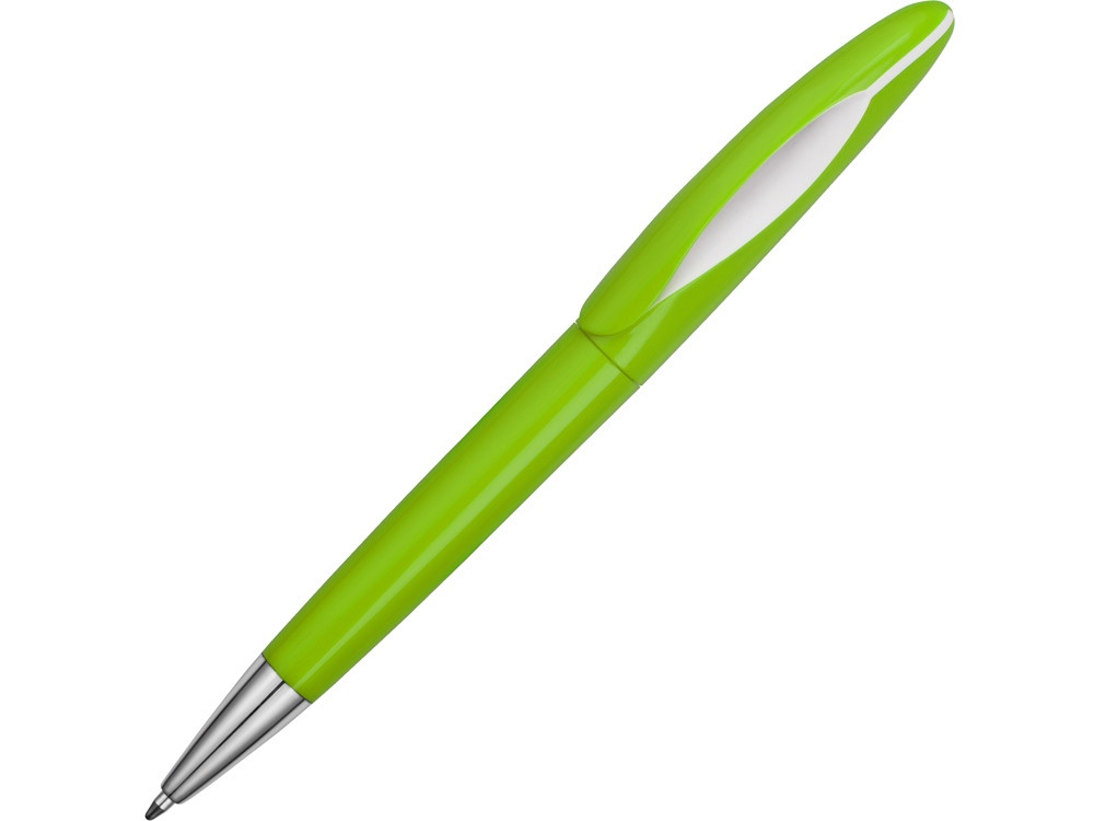 Ручка пластиковая шариковая Chink, зеленое яблоко/белый - фото 1 - id-p89974274