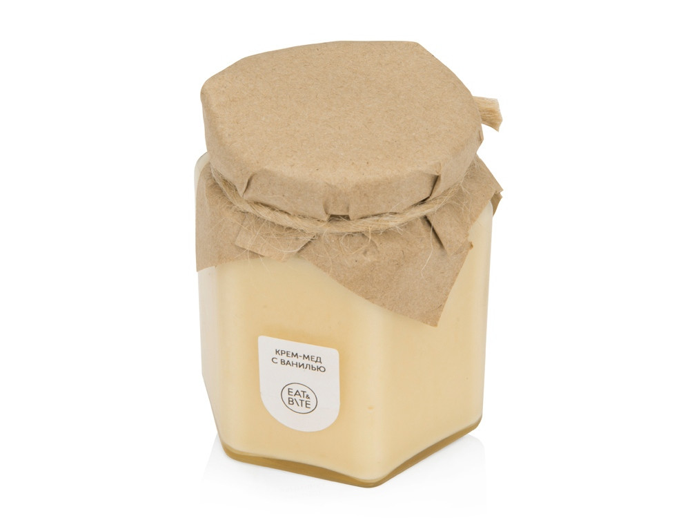 Крем-мёд с ванилью 250 в шестигранной банке - фото 1 - id-p89974556
