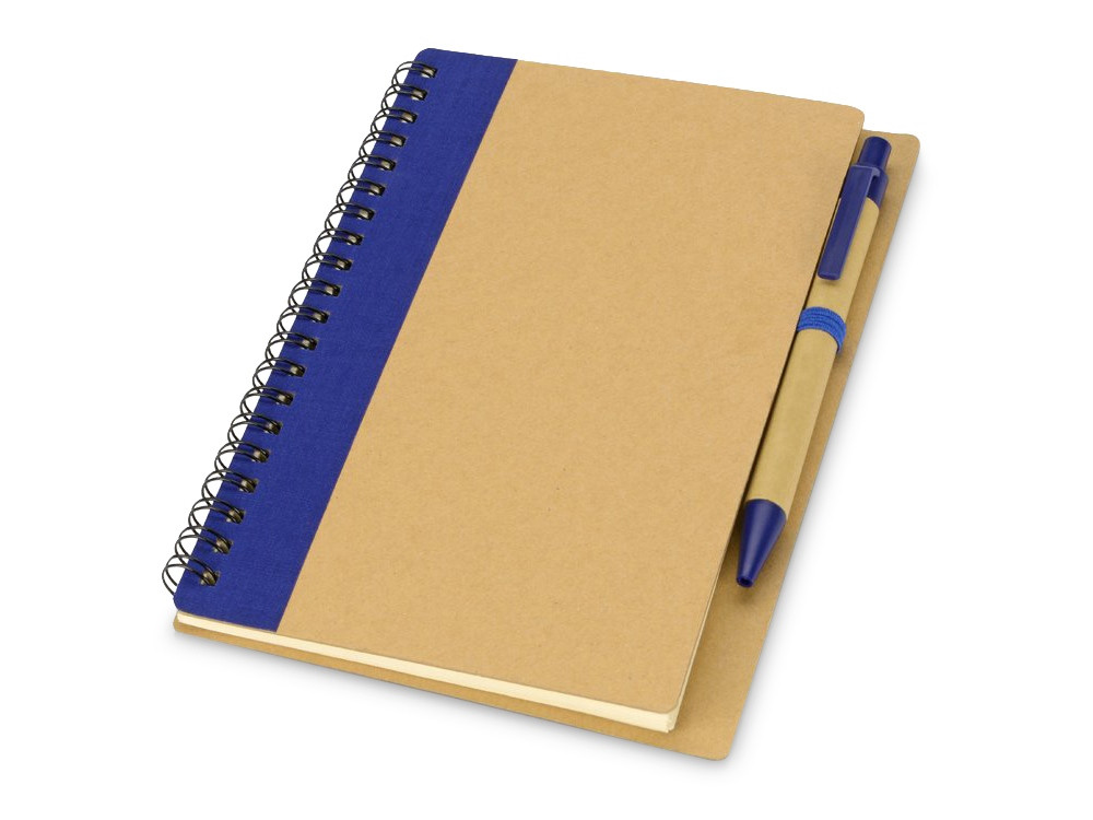 Подарочный набор Essentials с флешкой и блокнотом А5 с ручкой, синий - фото 7 - id-p89974580