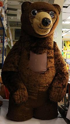 Надувной костюм Медведь меховой, фото 2